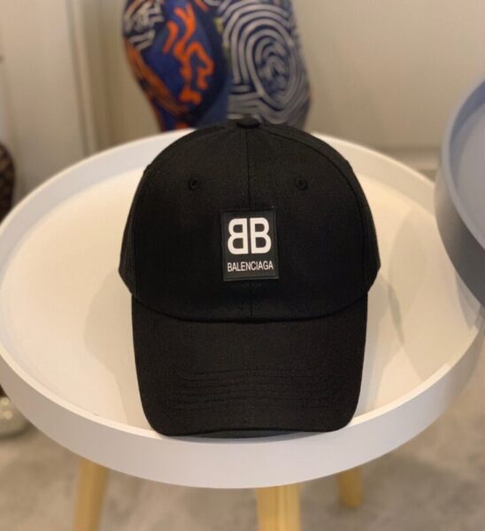 Mũ nam Balenciaga siêu cấp họa tiết logo màu đen MBL04