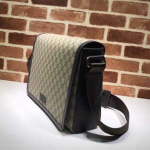 Túi đeo chéo nam Gucci siêu cấp nắp đậy màu bạc TDG09