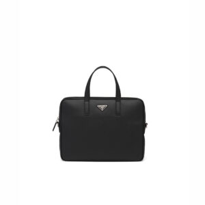 Túi xách nam Prada họa tiết logo màu đen TXP01