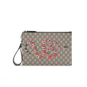 Clutch nam Gucci Bestiary Pouch With Kingsnake CLG12