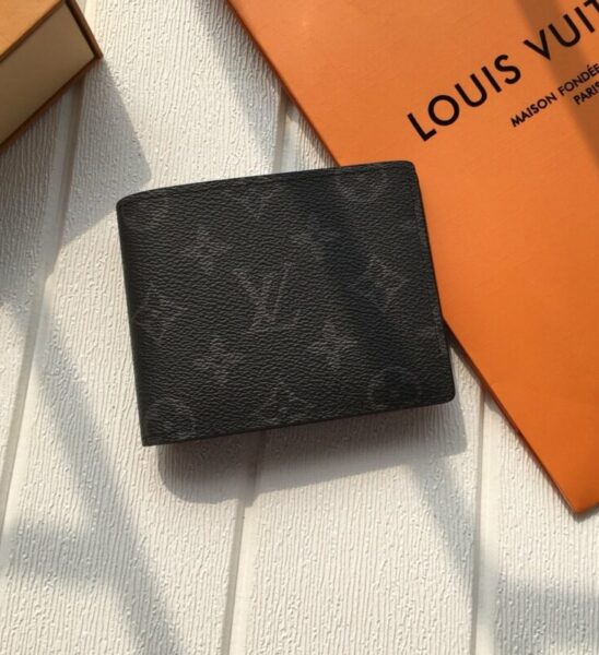 Ví Louis Vuitton Marco Wallet Monogram Eclipse in Grey VLV02
