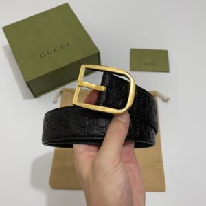 Thắt lưng Gucci siêu cấp GG Guccissima In Gold TLG08