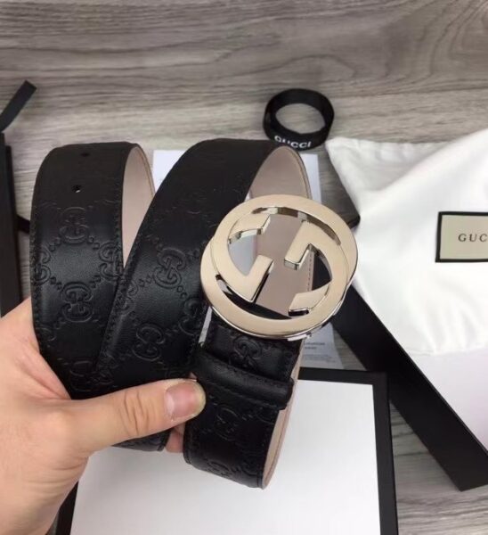 Thắt lưng Gucci siêu cấp Signature Leather Belt TLG01