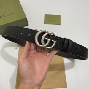 Thắt lưng Gucci siêu cấp GG Marmont reversible belt mặt trắng TLG09