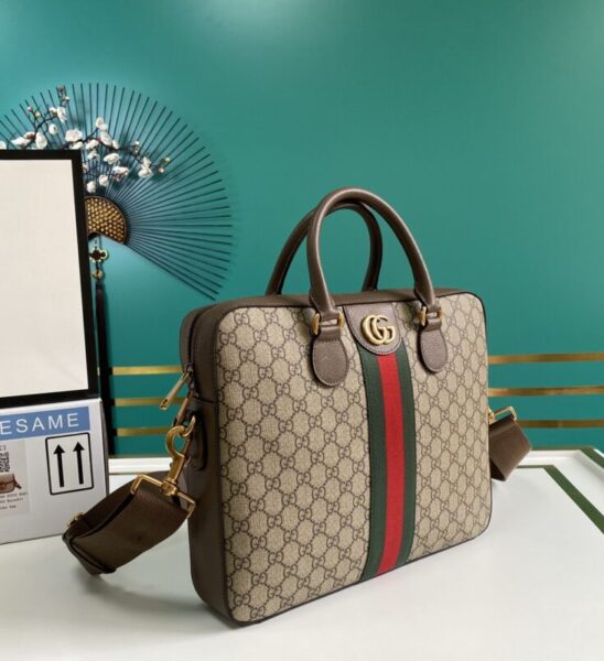 Túi Xách Gucci Ophidia GG Briefcase Màu Xám TXG01
