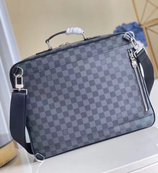Túi Xách Louis Vuitton Briefcase Backpack Damier Graphite Like Au TXLV02