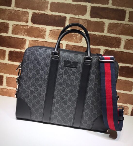 Túi Xách Gucci GG Black Briefcase màu đen siêu cấp