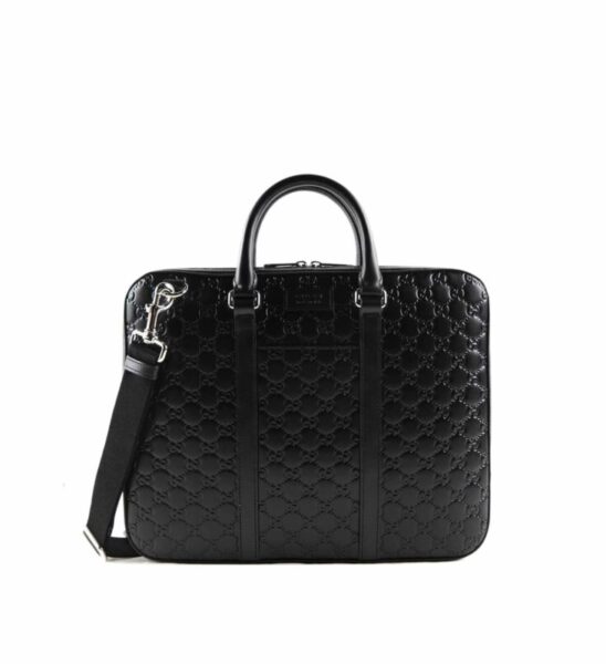 Túi Xách Gucci Signature Leather Briefcase màu đen TXG07