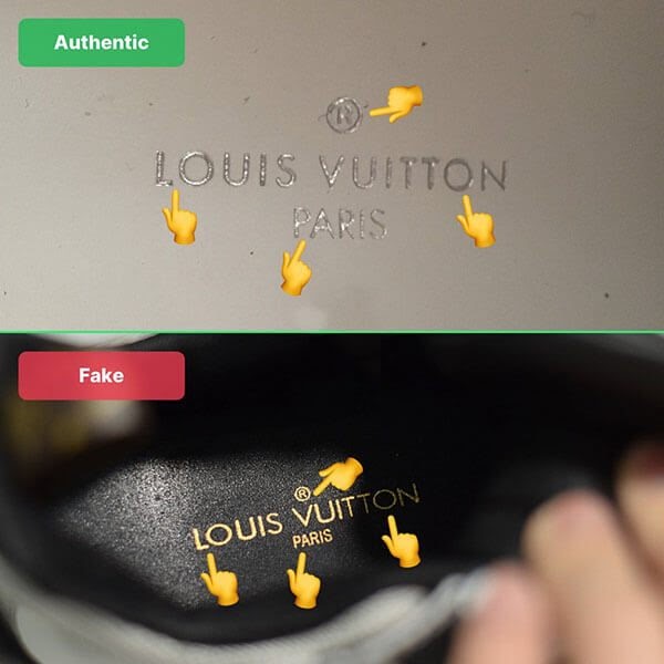 Quy tắc font chữ Louis Vuitton là chi tiết rất khó để làm giả