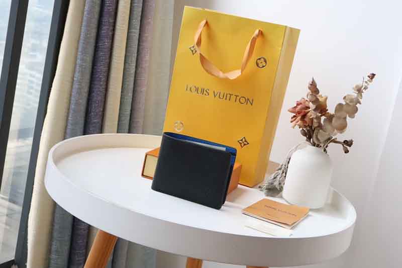 Ví nam Louis Vuitton siêu cấp Multiple Wallet Epi màu đen