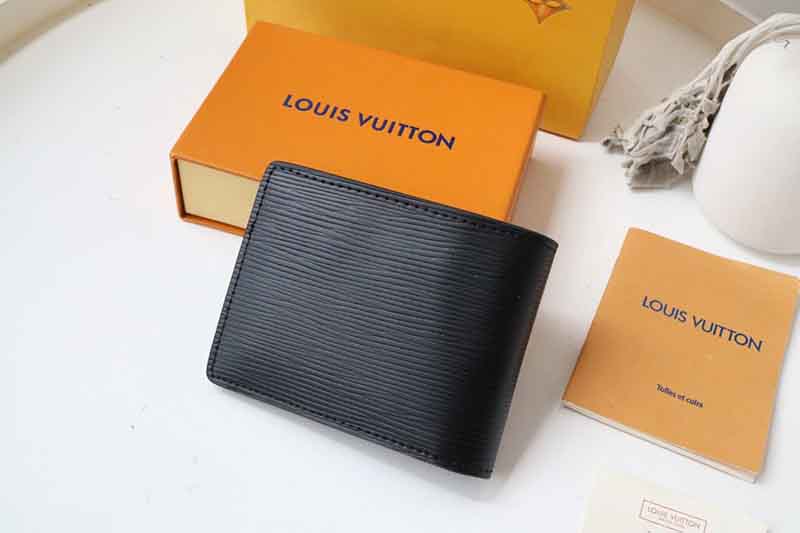 Ví nam Louis Vuitton siêu cấp Multiple Wallet Epi màu đen