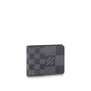 Ví nam Louis Vuitton siêu cấp Multiple Wallet họa tiết caro logo