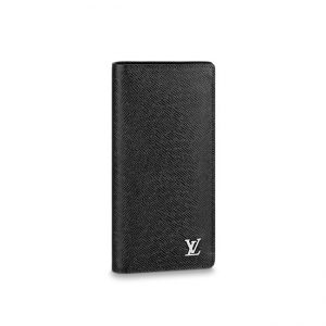 Ví dài Louis Vuitton siêu cấp brazza wallet taiga logo nổi VNLV43