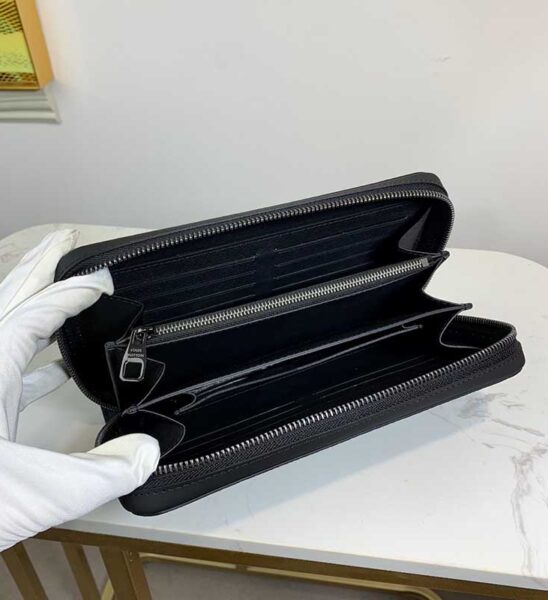Ví nam Louis Vuitton siêu cấp zippy XL wallet hoa đen VLV49