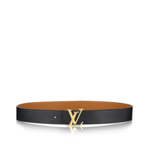 Thắt lưng Louis Vuitton siêu cấp da nhăn hai mặt đen nâu TLV28